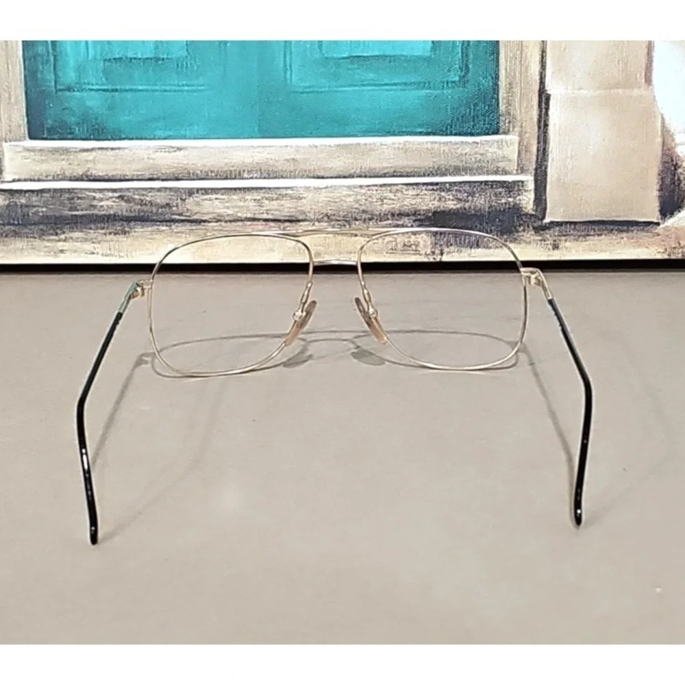 Sans Pareil Inc M901 Eyeglasses Frame Women's Gold Metal/Black 56-18-140